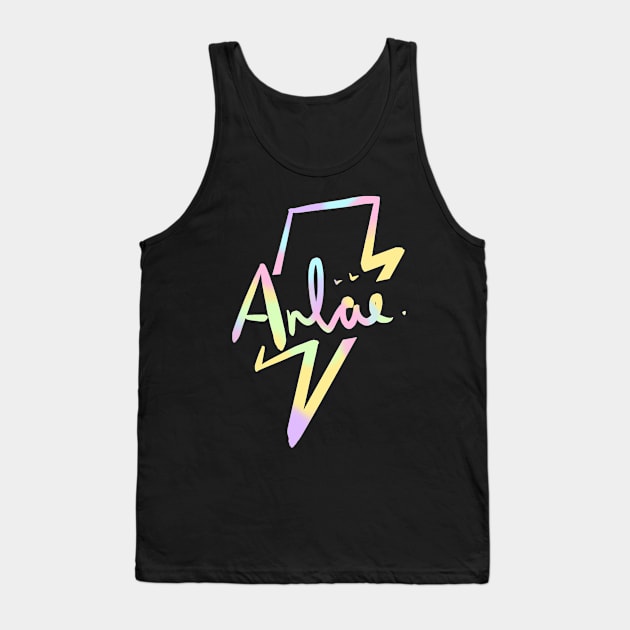 Arlae Design Co - Pastel lightening bolt Tank Top by Arlae Design Co